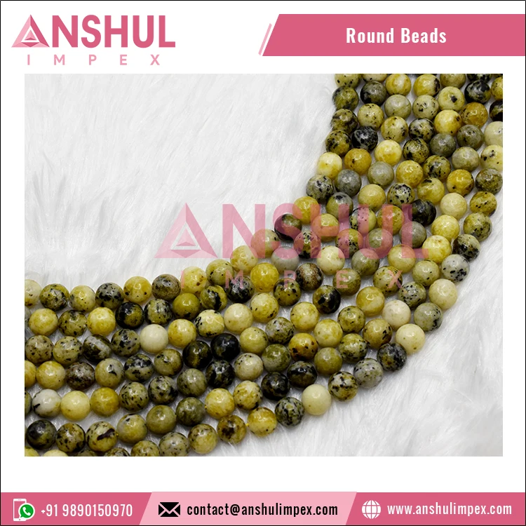 Latest Arrival High Quality 10mm Round Serpentine Gemstone Beads Strands for Bracelet and Necklace Making