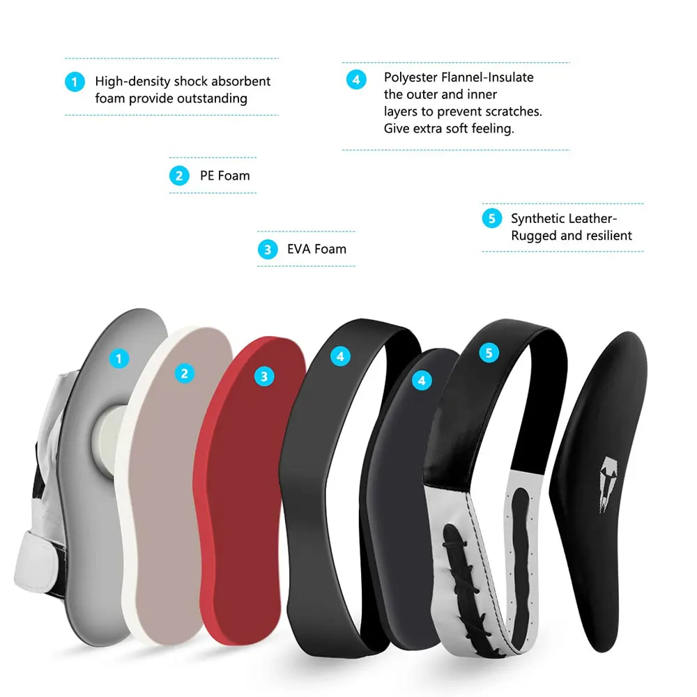 MMA Muay Thai Boxing Focus Mitts Strike Punching Pads Kickboxing Martial Arts Boxing Training Equipment