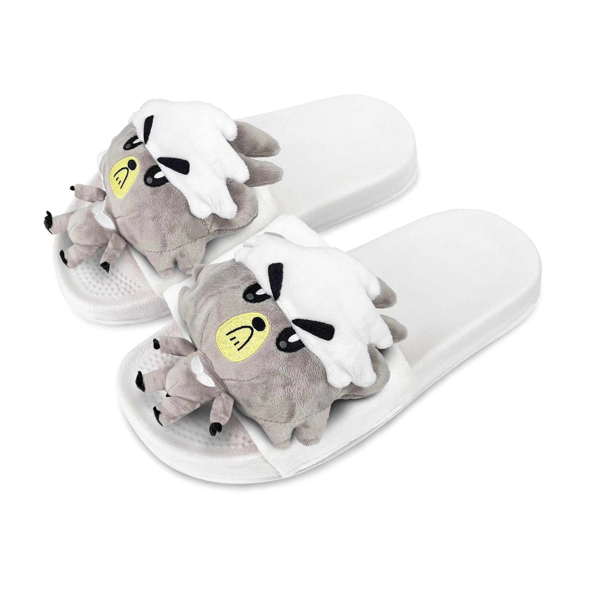 custom fashion fur Doll home slippers slides fluffy slippers,kubfu plush slipper