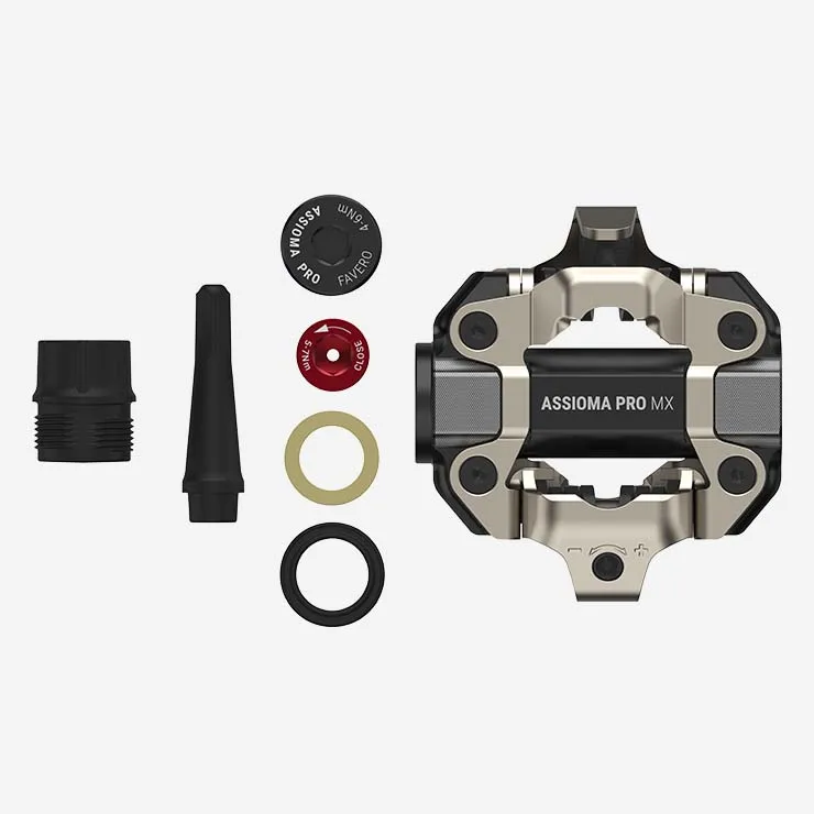HOT SELLING  Fa ve ro ASSIOMA PRO MX Dual sided Power Meter Pedals with Wearable4U Bundle