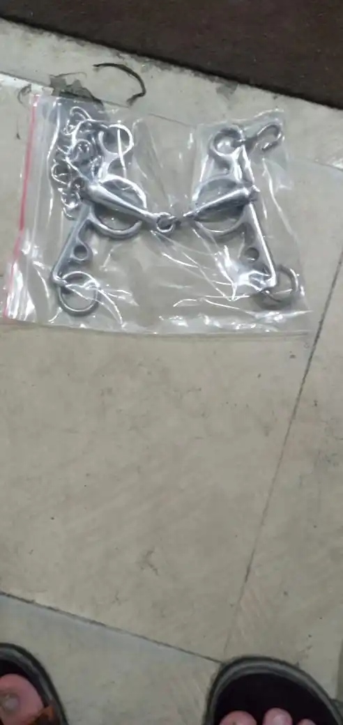 single joint mouthpiece stainless steel pelham with chain horse mouth bits horse riding products equestrian products horses