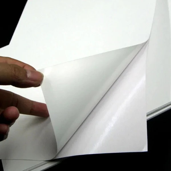 Factory Price Premium Blank Glossy pp pet coated white synthetic self adhesive paper sticker paper pp 150gsm 160gsm