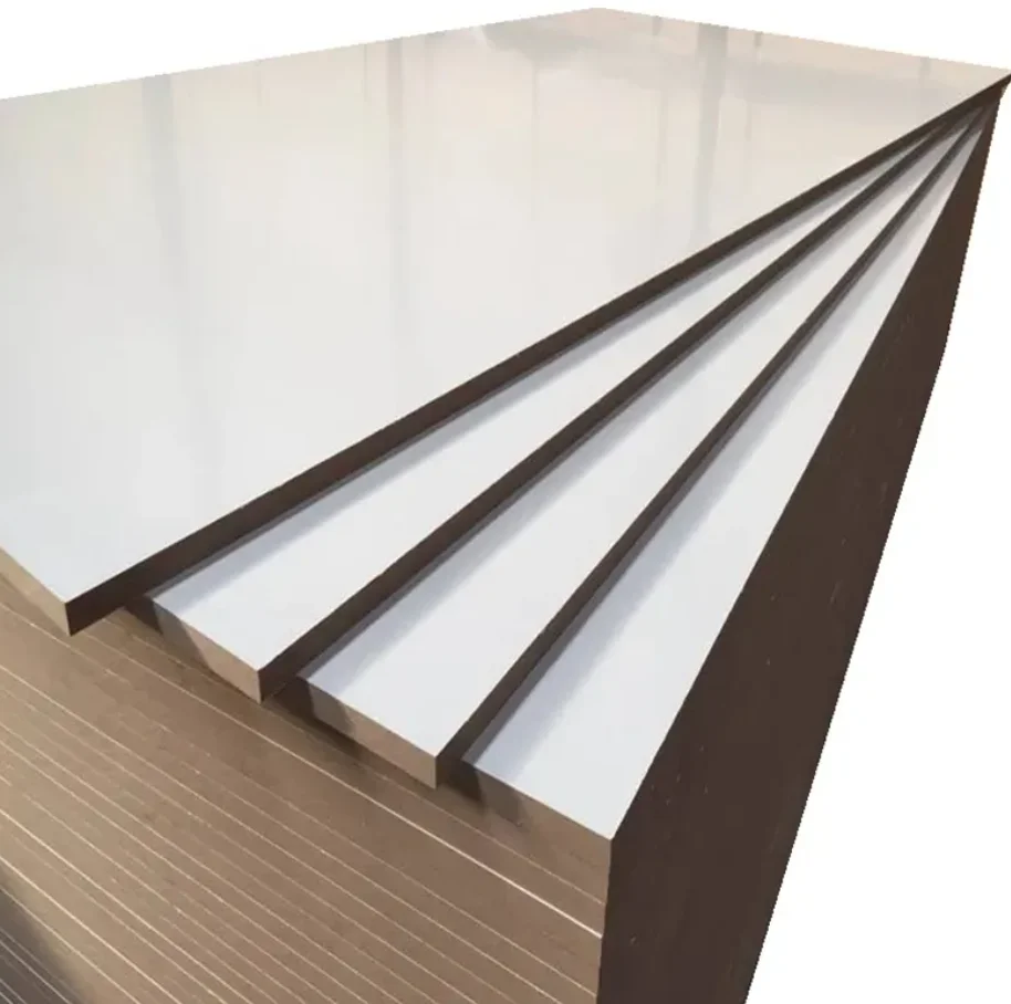 Cheap melamine MDF wood board 18mm15mm HDF board laminated sheet MDF panels 2mm 3mm MDF decor board