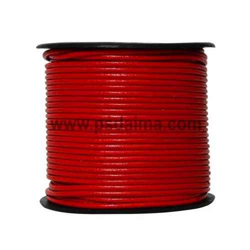 Оптовый Подгонянный круглый кожаный шнур доступен в заводской цене