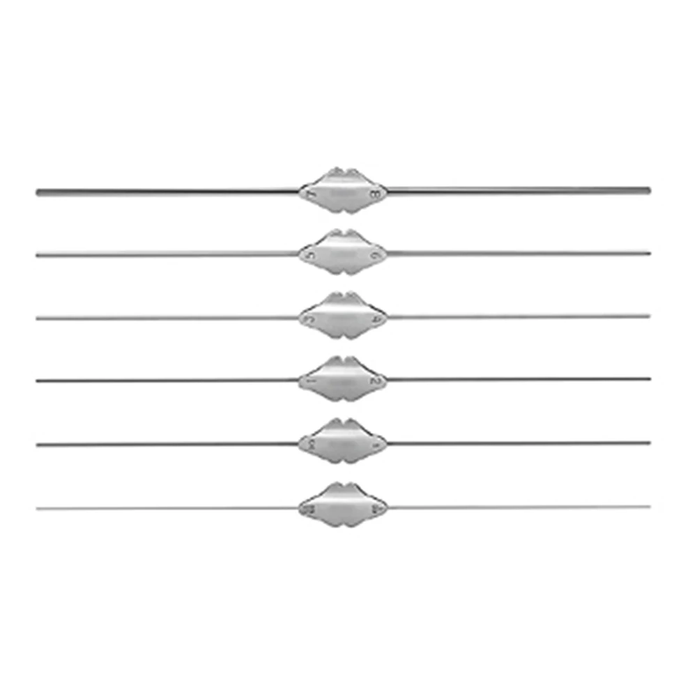 Professional Dental Hand Piece 6 Pieces Set of Bowman Lacrimal Probe 6 Surgical Dental ENT Instruments