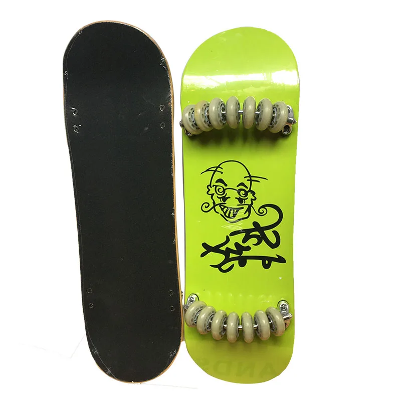 Outdoor extreme roller skating sports Large board multi-wheel skateboard