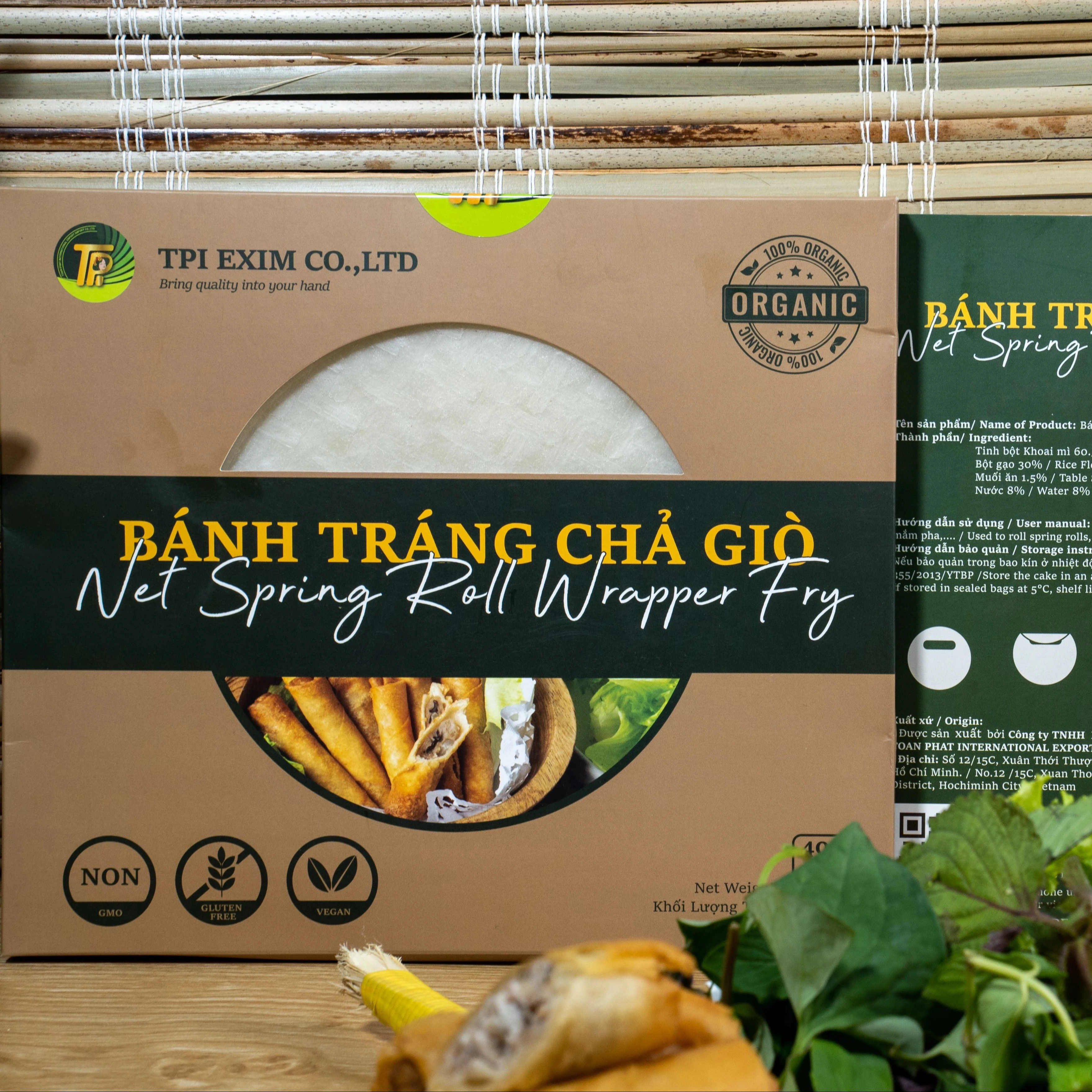 Premium Vietnam Rice Paper - Handmade, Organic, Gluten-Free - Ideal for Authentic Spring Rolls