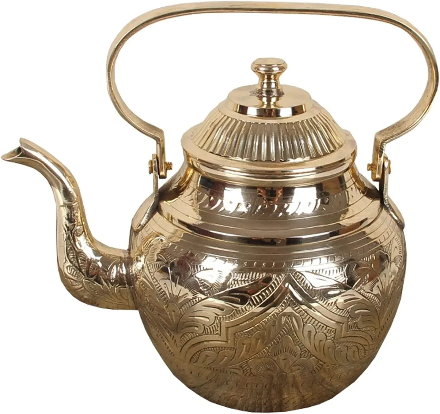 Teapot Pure Copper Boiling Water Tea Kettle Antique Pure Copper Tea Pot Handmade Carved Pot Brass Tea Set Boil Water Pot
