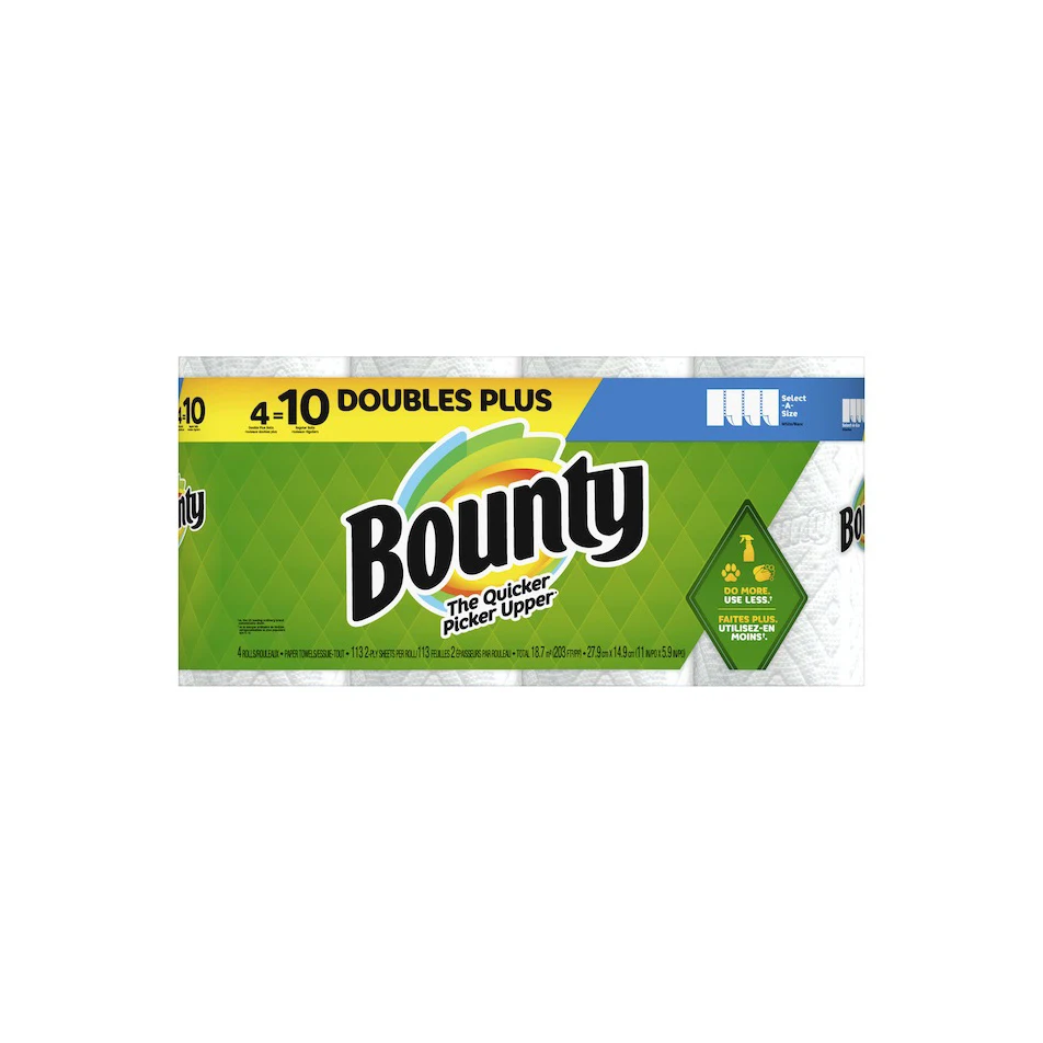 Seller of Bountys Authentic Size 2-Ply Paper Towels White 12 Family Rolls | 30 Regulars Rolls for hot sale and low price