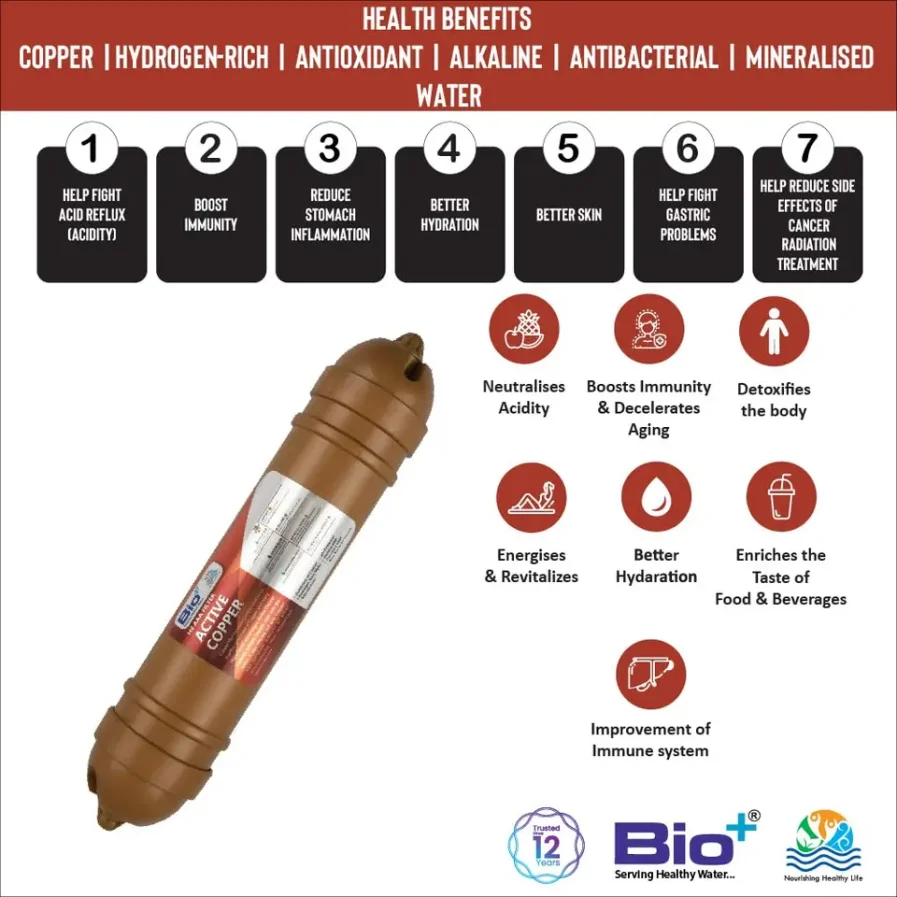 Better hydration, Rich antioxidant, Improves to eliminate toxic waste, Mineralizing Water Filter