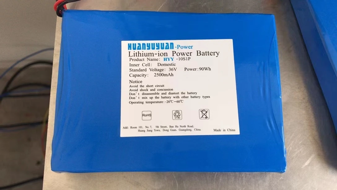 37V Battery 2500mAh & Chinese& 18650 Li-ion battery pack of electric longboard battery cell