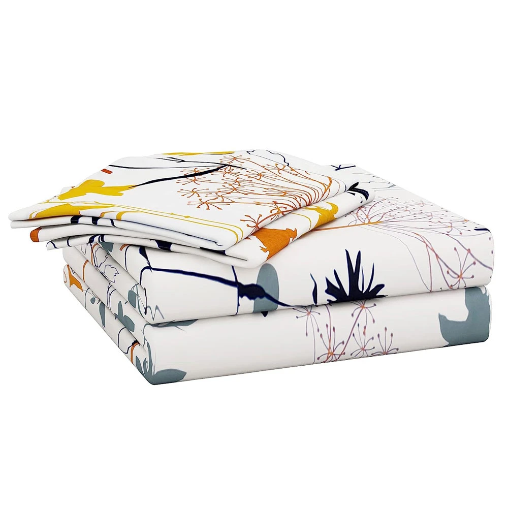 Unique Design 20 Fabric Count Linen Pure Cotton Bed Sheet Low Price Custom Quality Logo Design Private Bed Sheets OEM Service