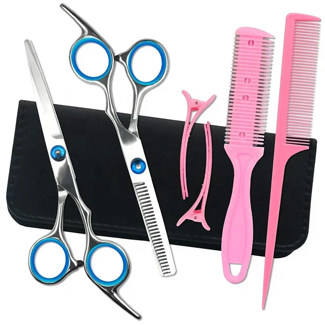 Wholesale Professional 6-Inch Hairdressing Barber Scissors Kit High Quality Beauty Scissors for Salons
