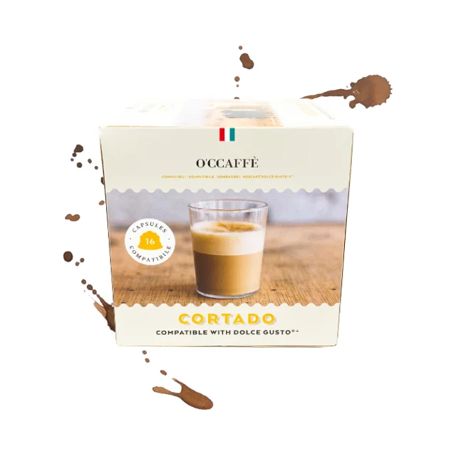 Best Quality Occaffe Dolce Gusto Compatible Sweet Acidic Taste Cortado Coffee Capsules For Office