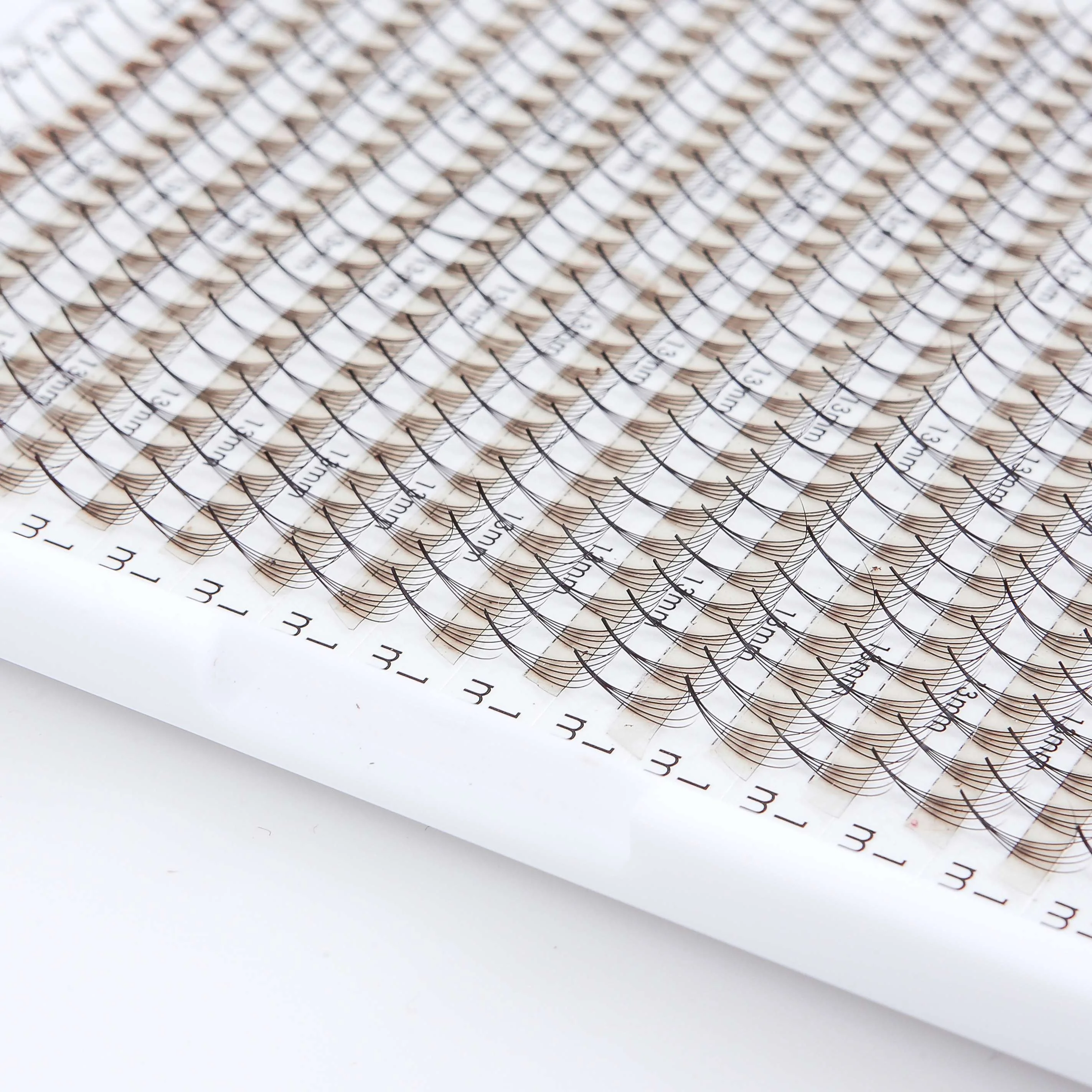 Korean XLTRAY 7D 0.07 D C CC Pre-Made XL Large Natural Volume Fans Eyelash Extensions Mink Material Thick False 25mm Wholesale