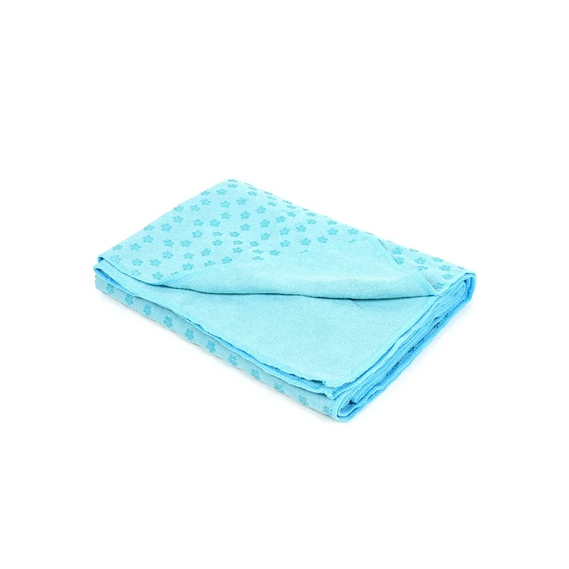 Eco-friendly Microfiber Private Label Machine Washable Yoga Towel with Grip dots