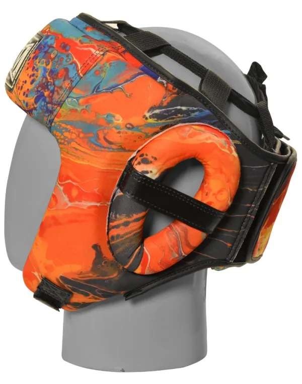 High Quality Boxing Gear Neoprene Head Guard with Leather PU and EVA Materials for Fitness Taekwondo Protection Washable