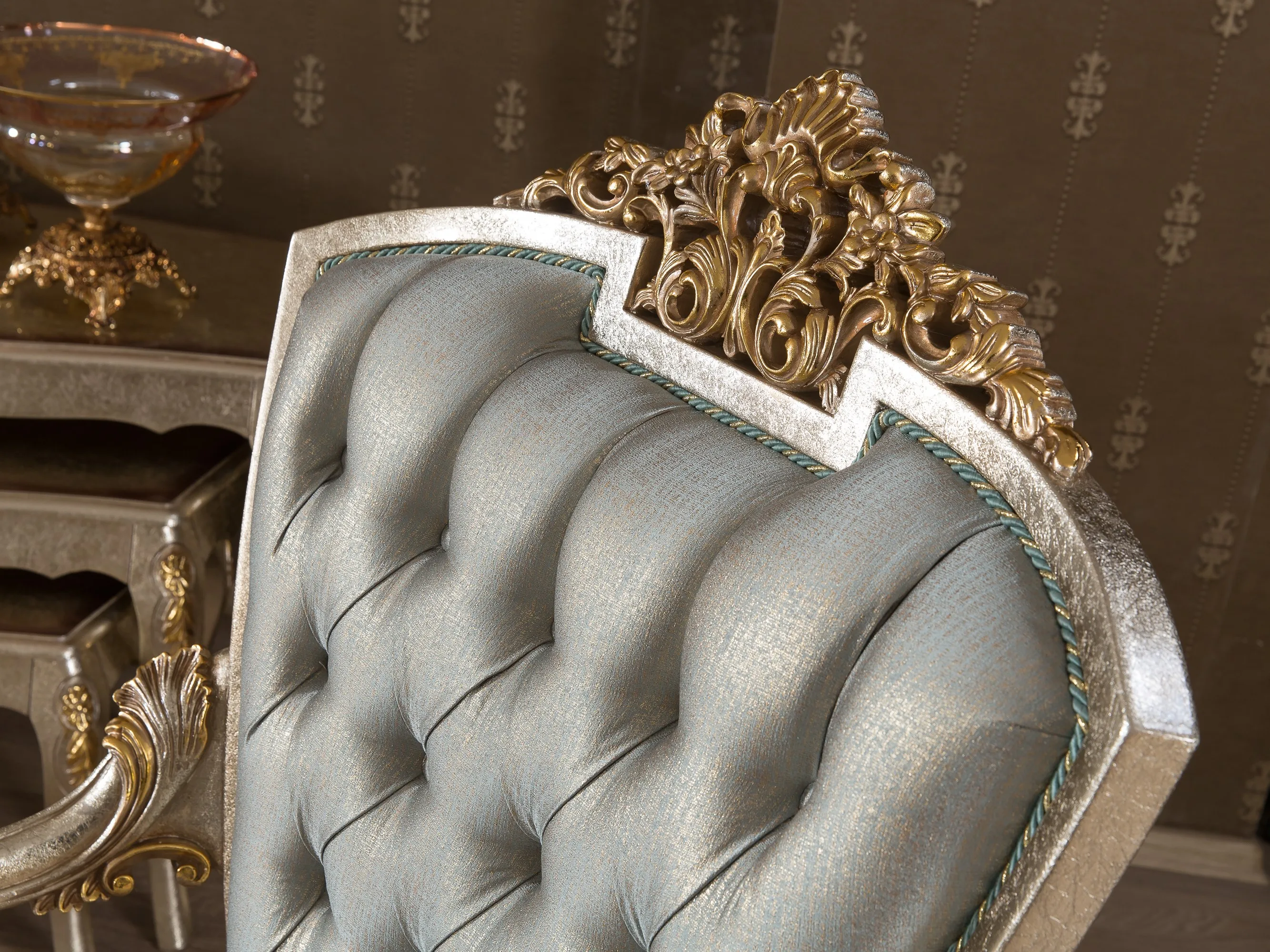 TURKISH turkiye  premium curving  bed room with exclusive fabric with models  meticulous curving