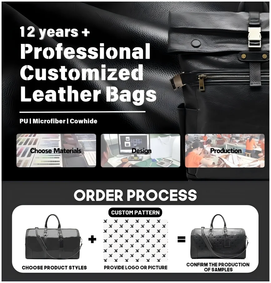 High Quality Unisex Stylish Durable Daily Organizer Black Genuine Leather Camera Backpack Bag