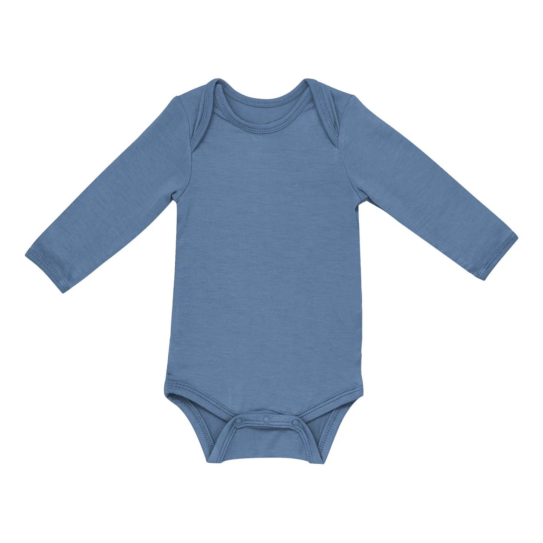 GRS Certified Bamboo Baby Clothing Hot Sale Baby Jumpsuit Solid Long Sleeve Baby Bodysuit