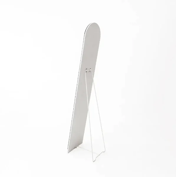 Full Body Floor Leaning Big Dressing Mirror with Elegant Lines and Lightweight Design