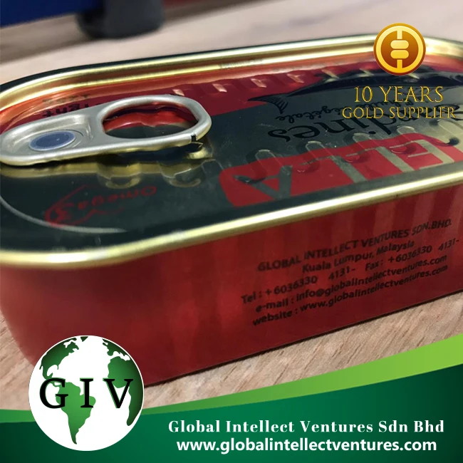 ELLA High canned Quality Sardines from Morocco with vegetable oil tin Weight125g, wholesale price