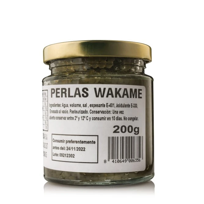 Well known in Spain 200g Wakame Seaweed in spheres for food service