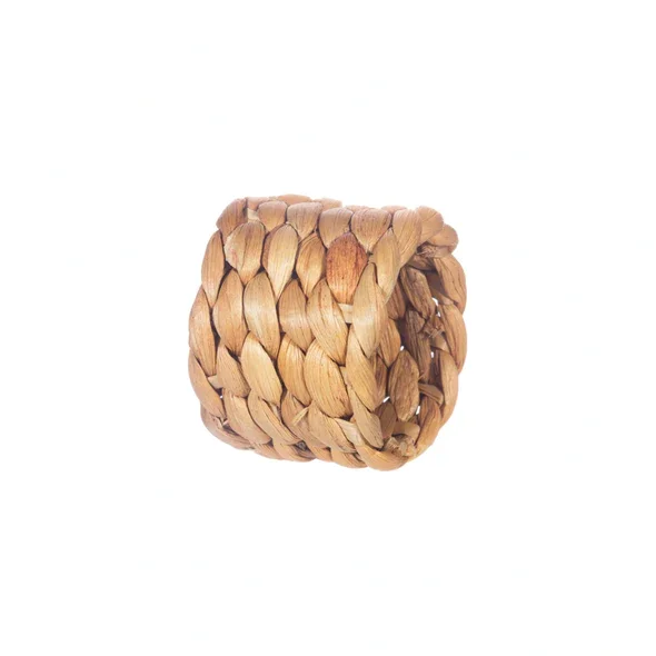 Cheap price wholesale  woven hand water hyacinth Decorative Napkin Rings  Set of 4  Caramel Napkin Holder for Table Decoration
