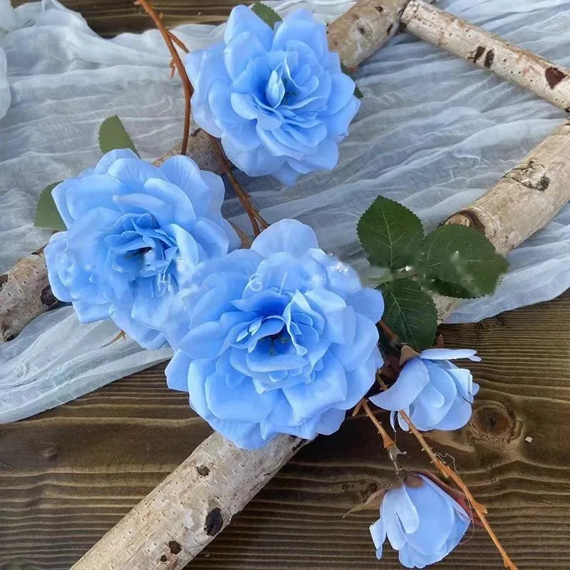 beautiful low price china Colorful Artificial Flower Rose Bouquet Artificial Flowers Artificial Rose Flowers Roses in stock