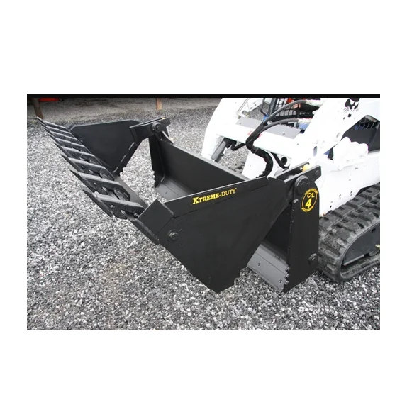 High Quality Rock bucket 4 in 1 for skid steer loaders At Low Price