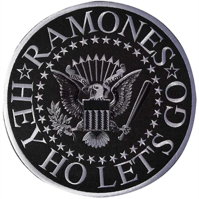 Visionary Ramones Black Eagle Large Back Patch, Multi-Colored