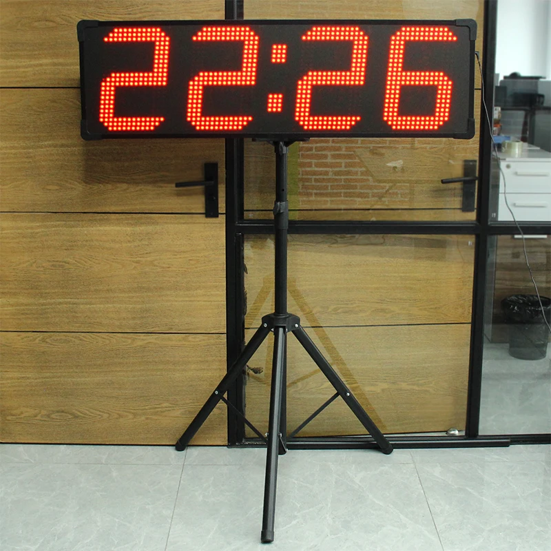 CHEETIE CP031 Waterproof Outdoor Countdown Timer 4 Digits 12 Inch LED Large Sport Clock Race Countdown Timer