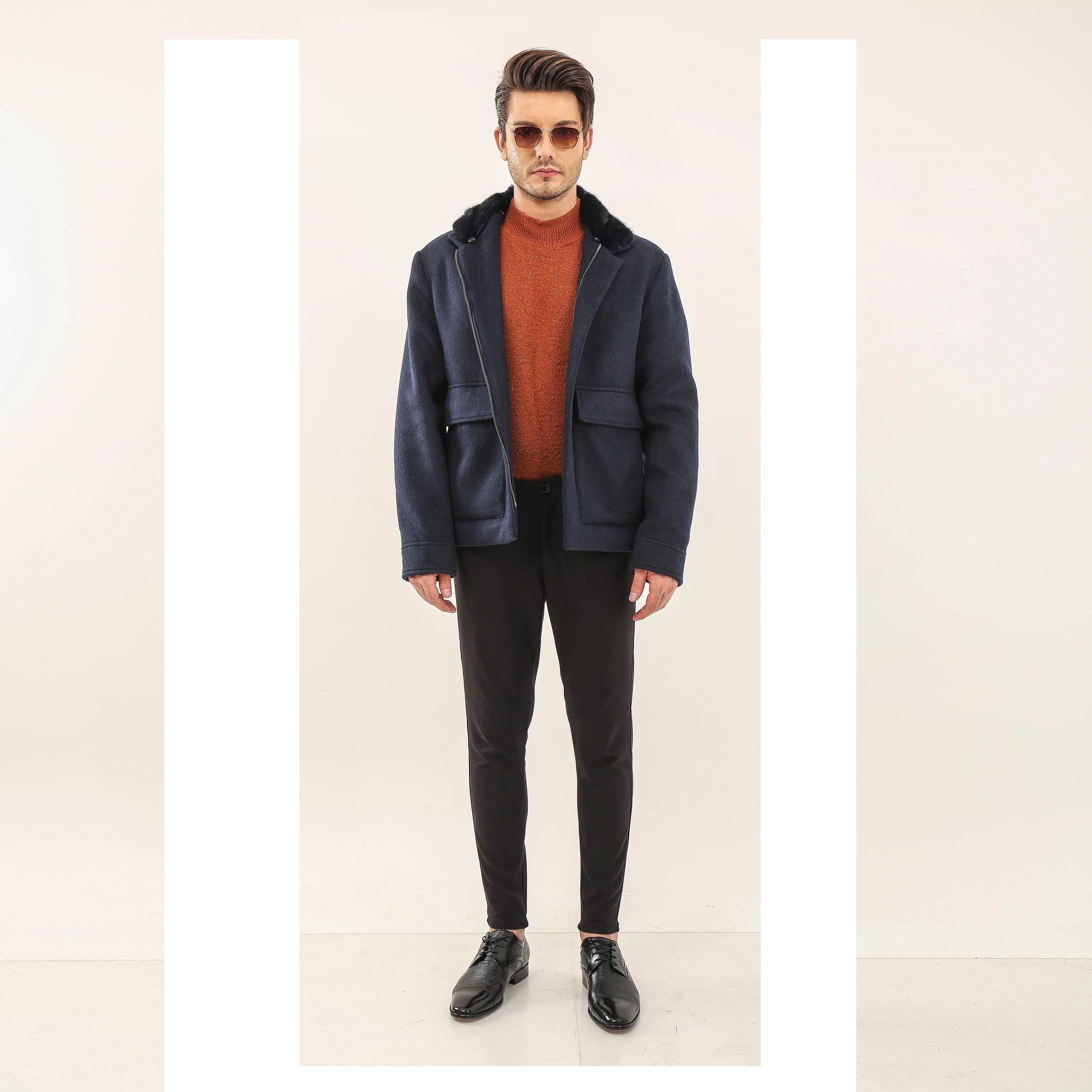 Premium Handcrafted Fur Coats Jackets For Men Breathable Winter