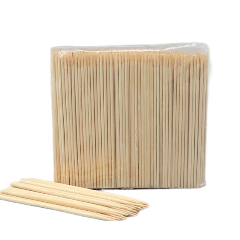 Bamboo Skewer Shapen Wholesale High Quality BBQ Disposable  with Custom Logo stick