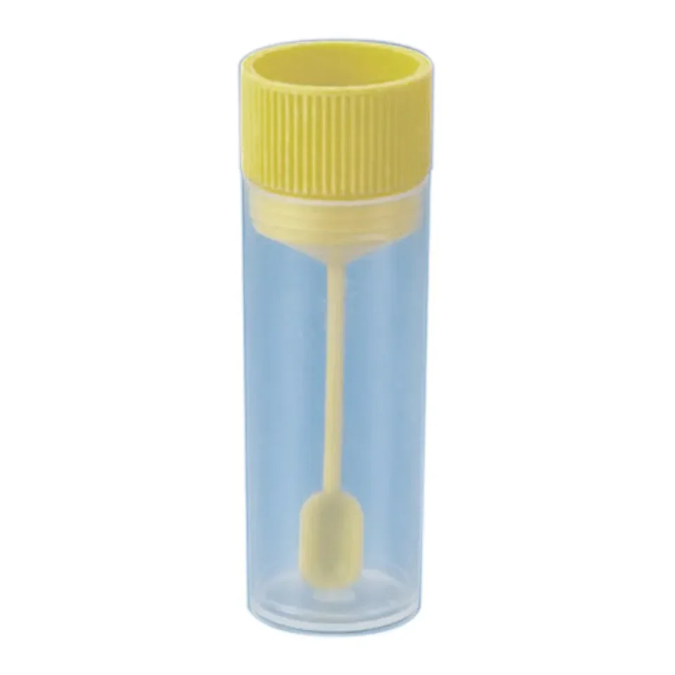 Stool Container with Spoon 25ml Disposable and Graduated Plastic Specimen Cup Urine collector A one