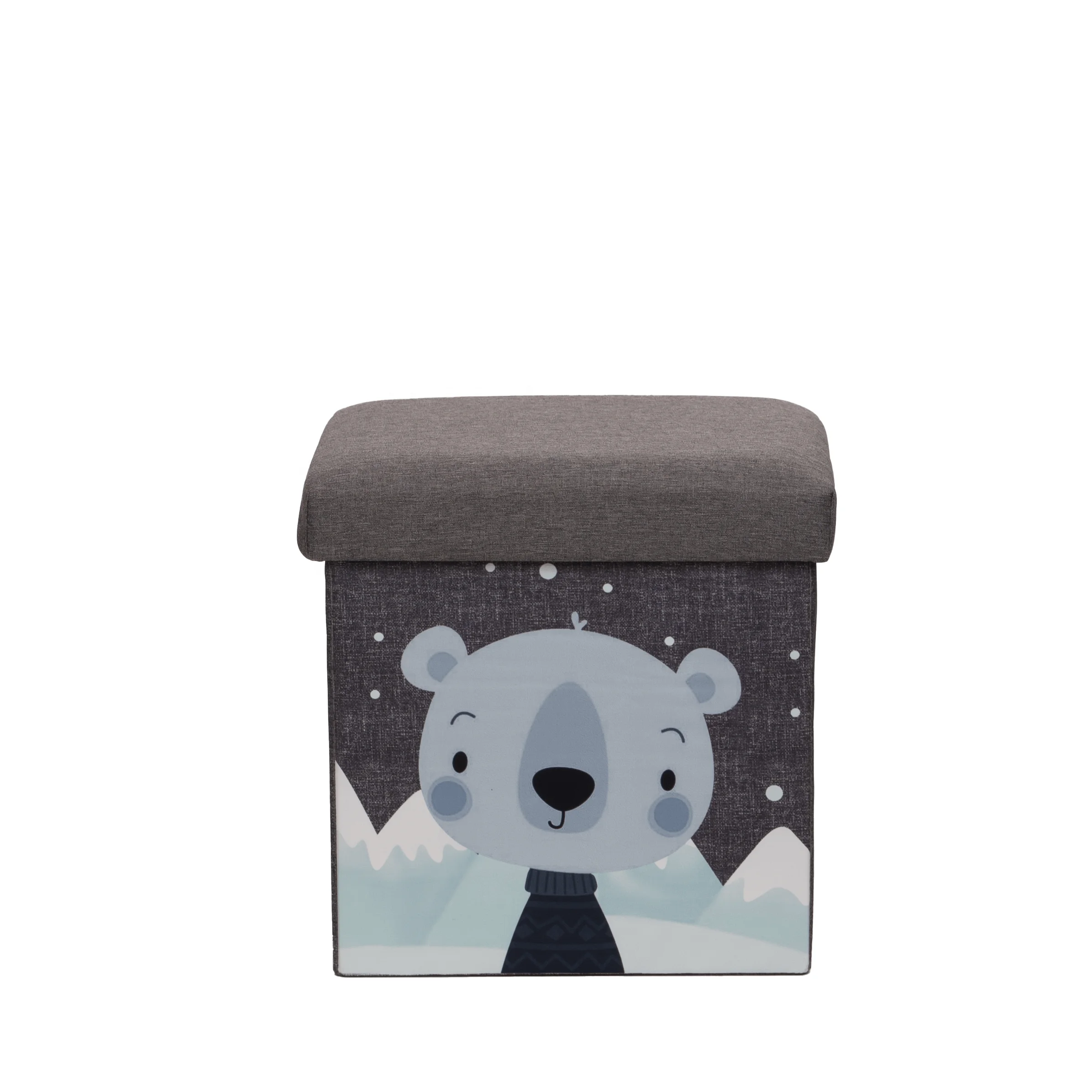 MA06.1 Foldable Ottoman Storage Box for books kid toys sundries OEM Customized Factory Price home storage & organization