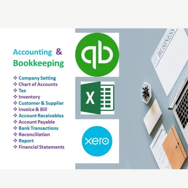 Do accounting and bookkeeping in quickbooks online and xero with excel