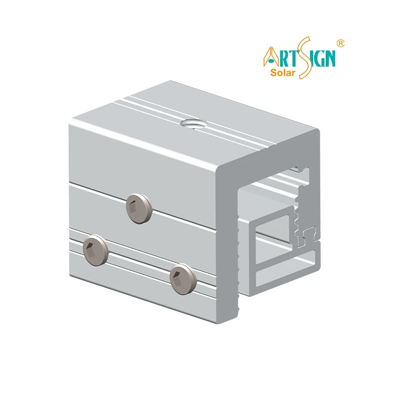 Art Sign Manufacturer Non penetrating standing seam metal roof Solar Mounting System roof lock aluminum clips