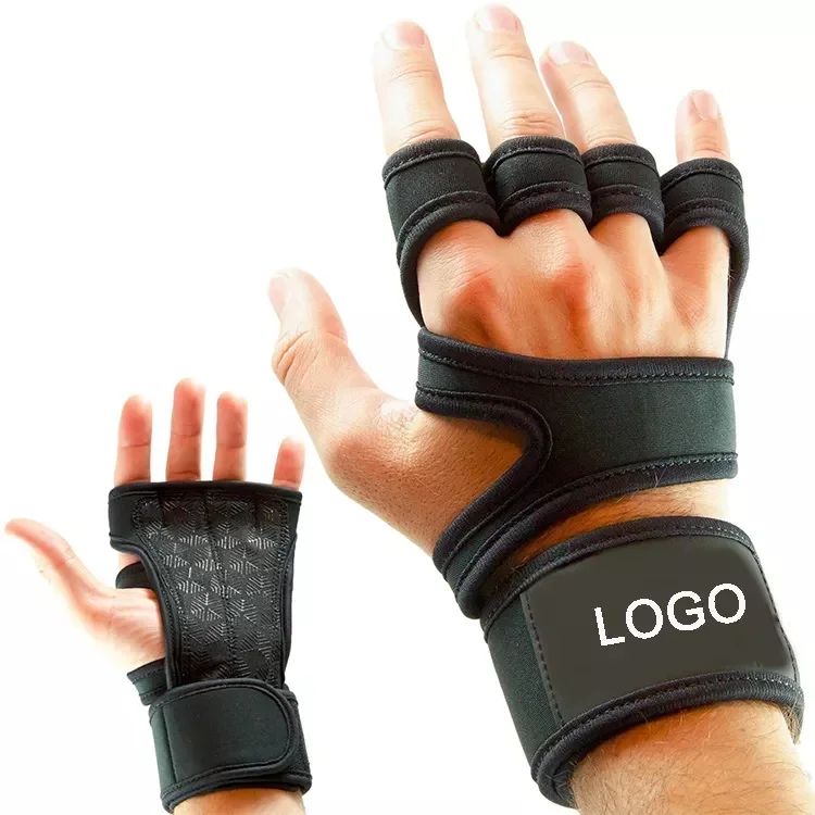 Neoprene Weight Lifting Workout Gloves Customized Logo Gym Gloves