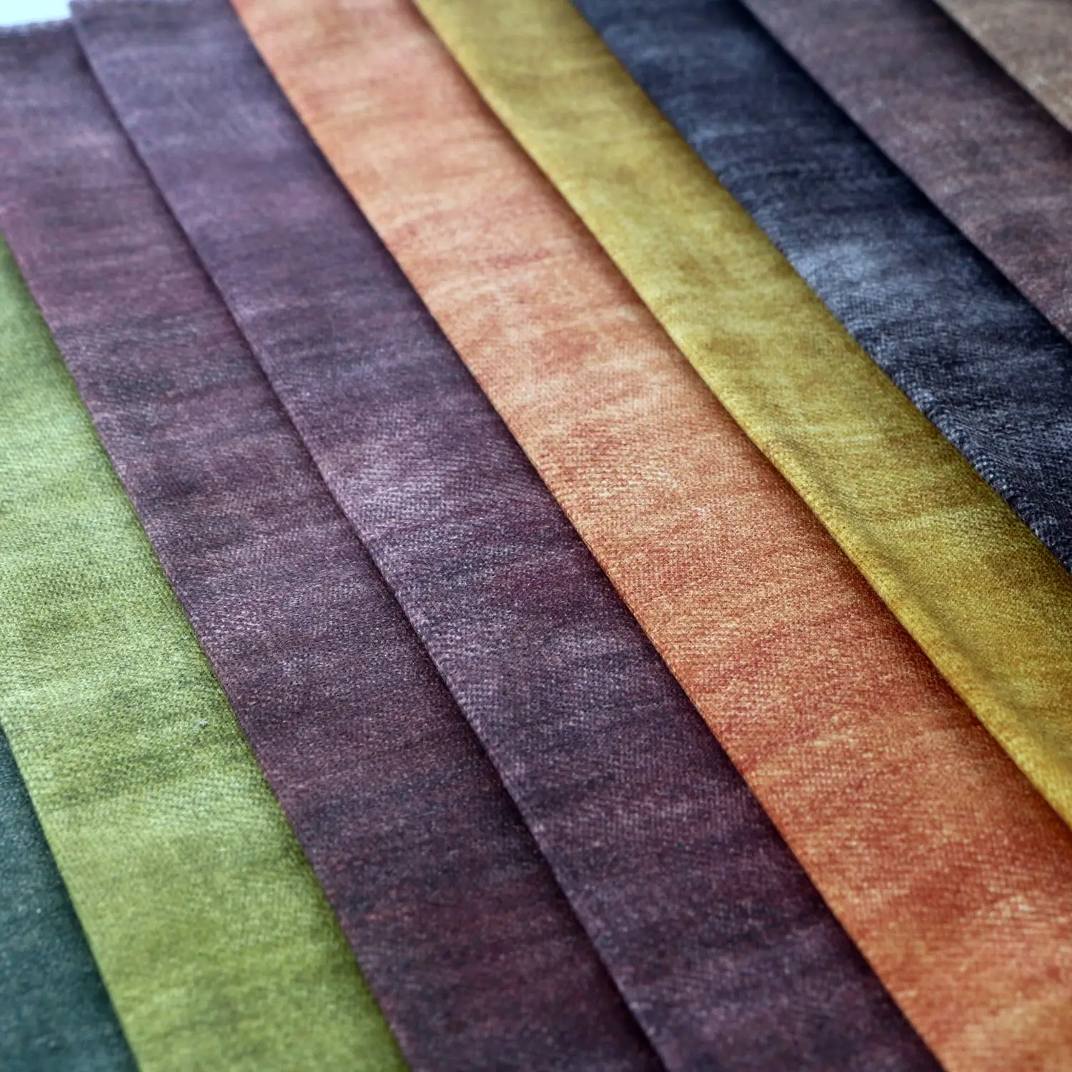 High Quality Wholesale Home Textile oil painting looking  Velvet Fabric For Sofa Furniture