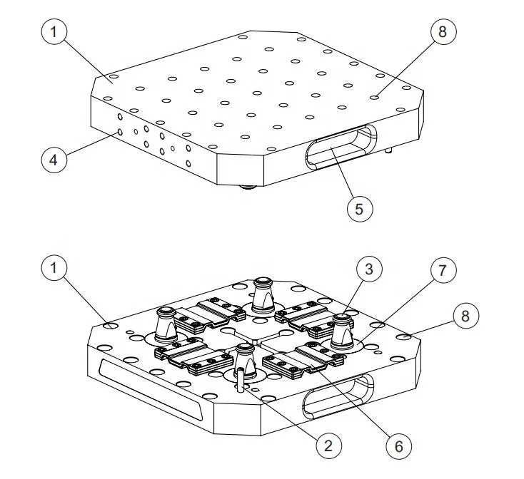 HPEDM EROWA совместимый UPC поддон для Erowa P chuck на роботизированной системе Fanuc HE-U06680
