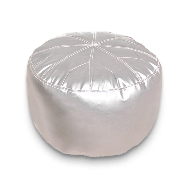 Flame retardantfaux leather star moroccan pouf footstool bean bag