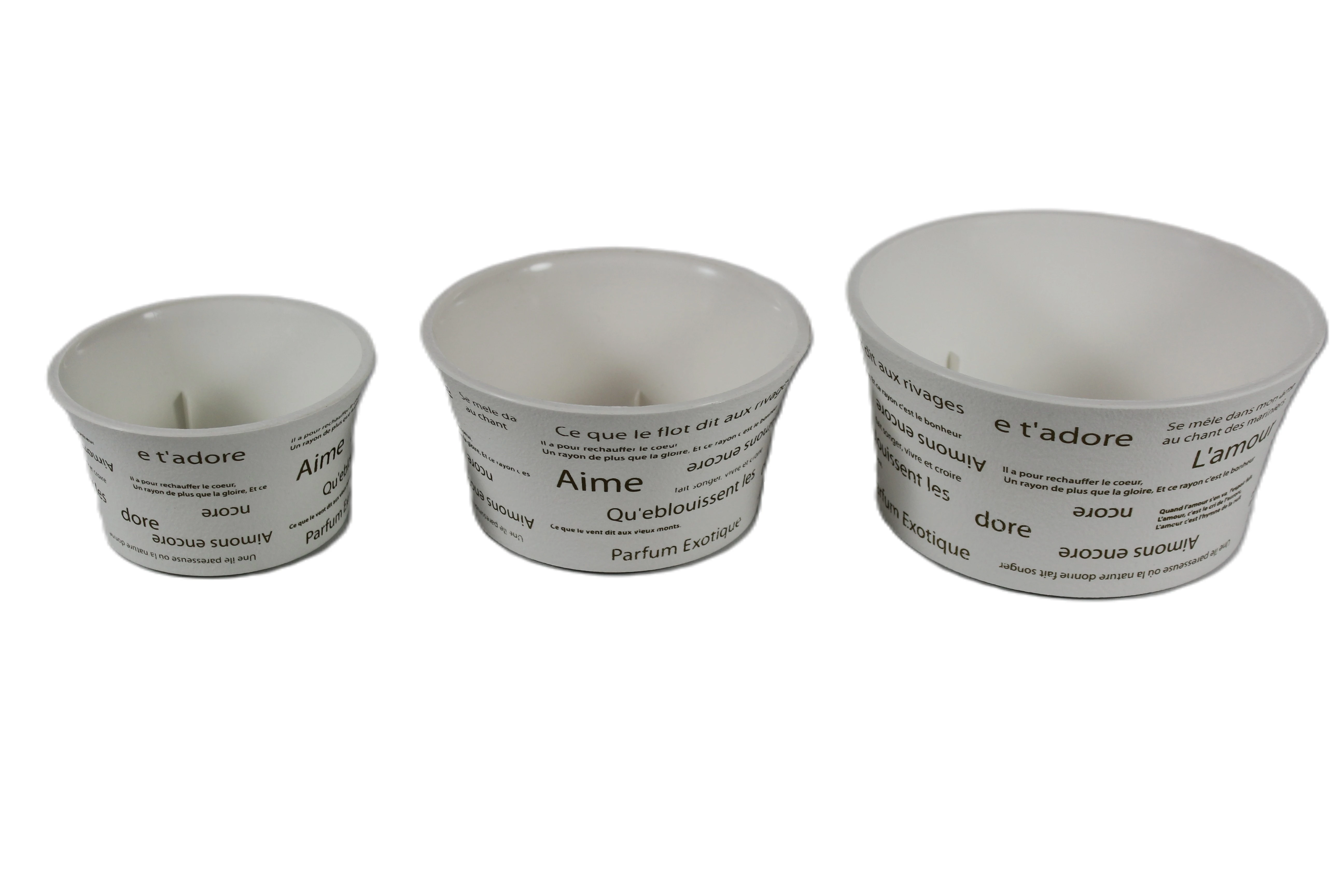 Hot Selling High Demand Unique Round Shape Plastic Flower Pot With Wording Design for Any Occassion Decoration