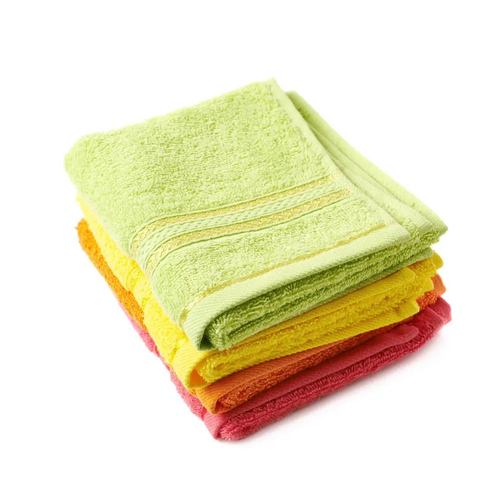 colorful custom face hand wash cotton bath towel