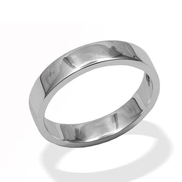 classic high quality elegant 925 sterling silver plain band ring gift jewelry women men jewelry party