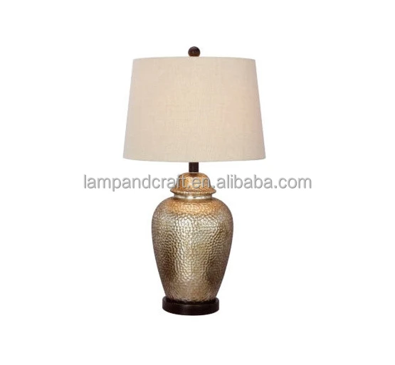 Antique Brown Mercury Glass and Oil Rubbed Bronze Metal Table Lamp for home decor bedroom hotel lobby hotel Guestroom