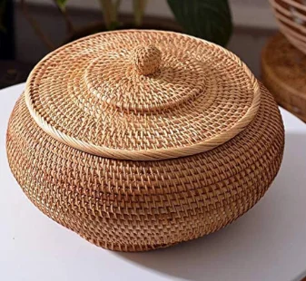 2024 Handmade Jute & Cotton Rope Storage Baskets Designed For Multipurpose Use Storage Woven Cotton Rope Basket For Nursery.