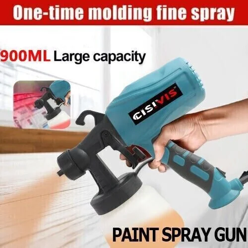 21v Electric Cordless High Pressure Hvlp Spray Gun With Battery And Charger Electric Paint Power Sprayer Gun For Home Interior