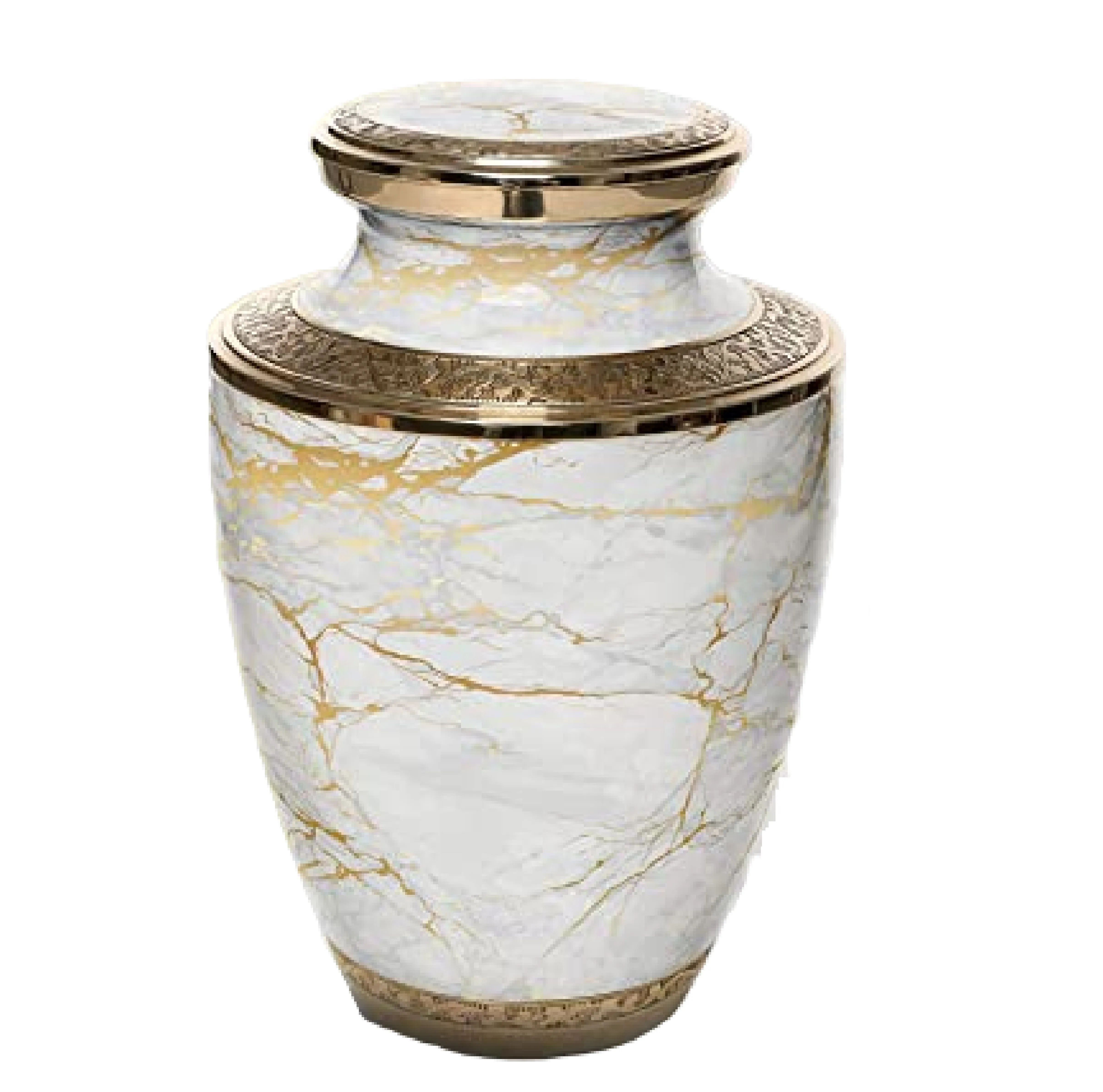 Beautiful Granite Sticker Finished Brass Cremation Urns Indian Hand Made Metal Funeral Urns Made In India