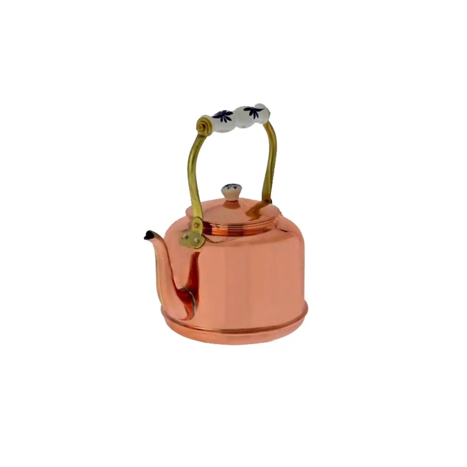 Copper Kettle For Water Storage Kettle Bronze Color Handmade Teapot High Quality Copper Tea Pot Kettle With Brass Handle